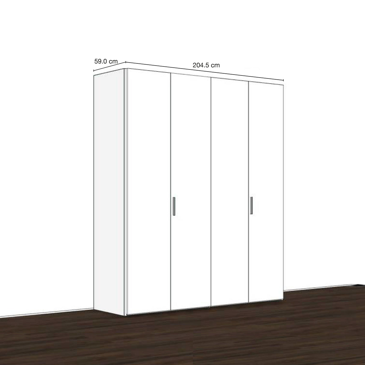 Armadio moderno personalizzabile su misura - Pozzoli