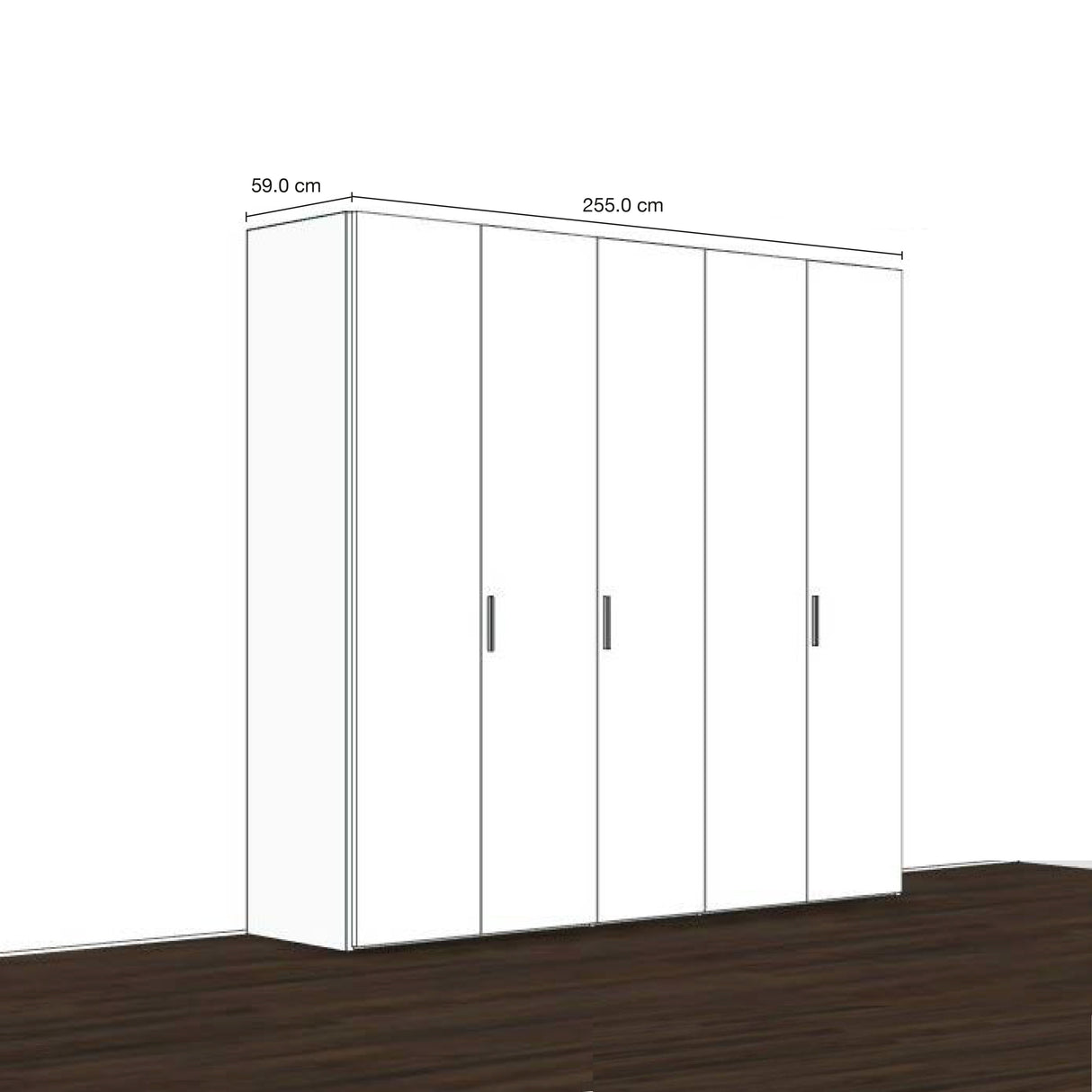 Armadio moderno personalizzabile su misura - Pozzoli