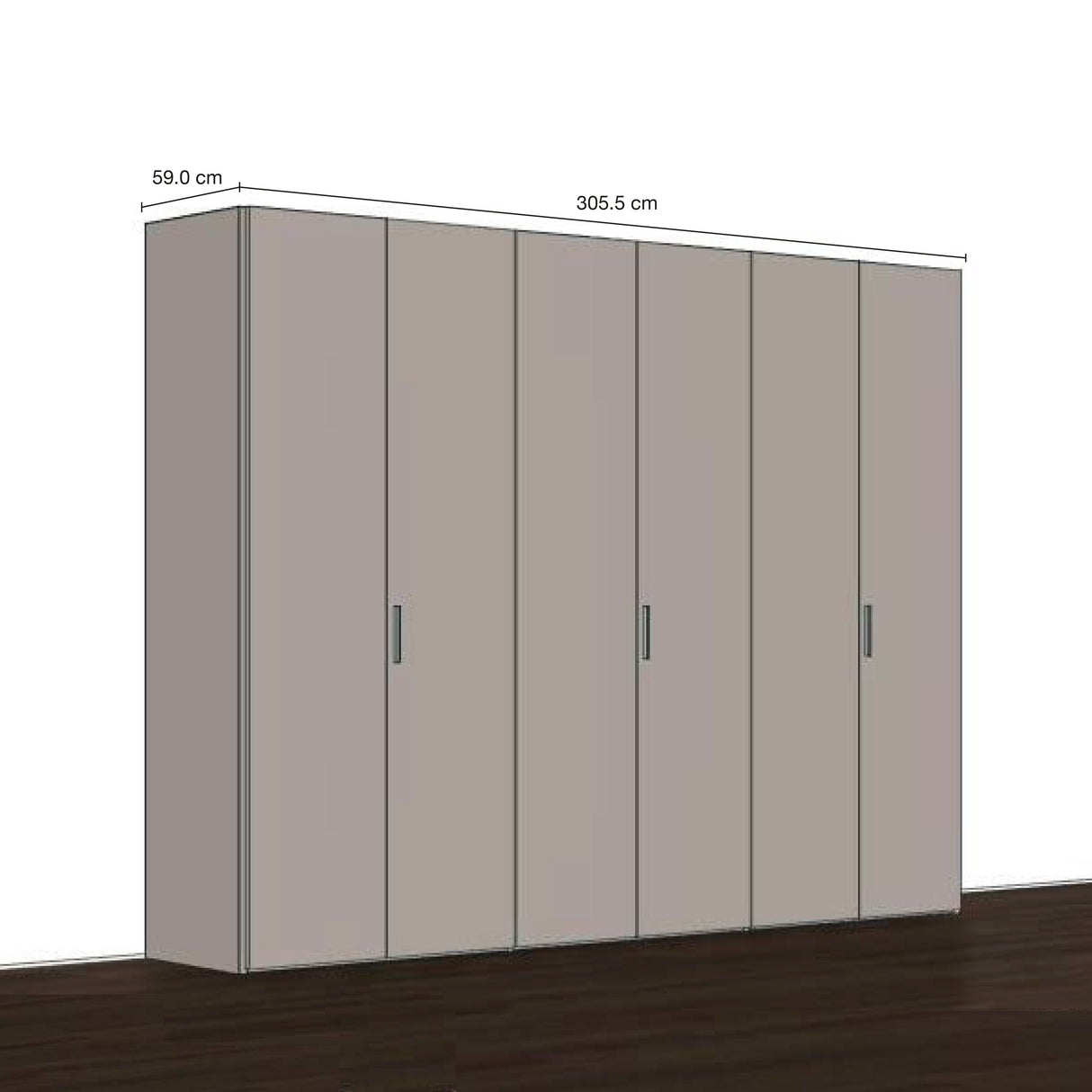 Armadio moderno personalizzabile su misura - Pozzoli