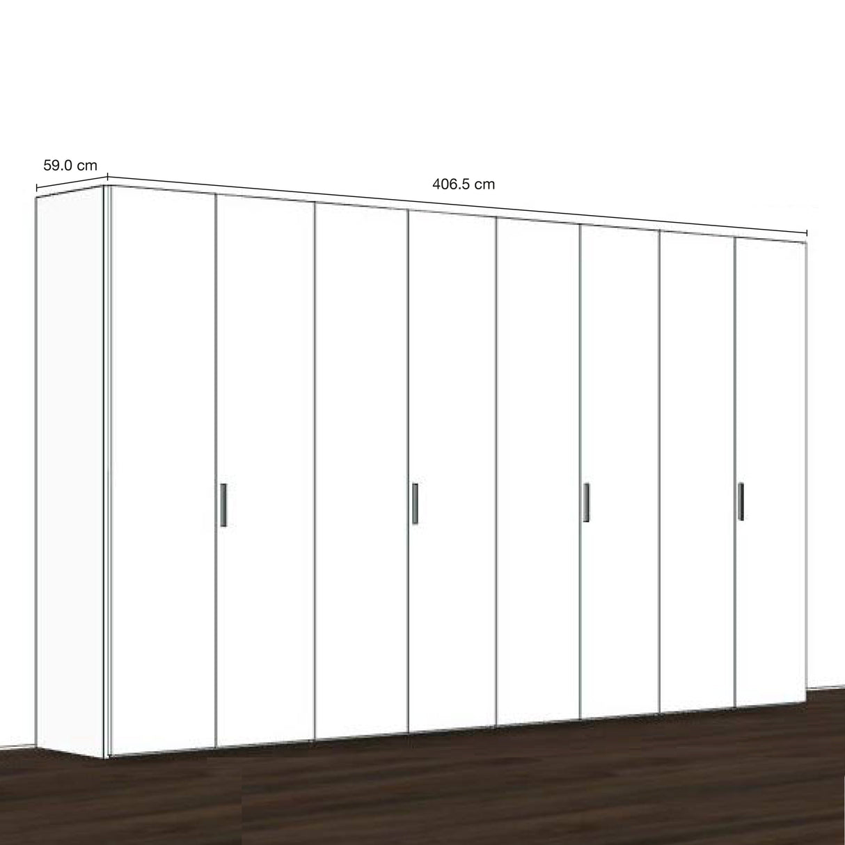 Armadio moderno personalizzabile su misura - Pozzoli