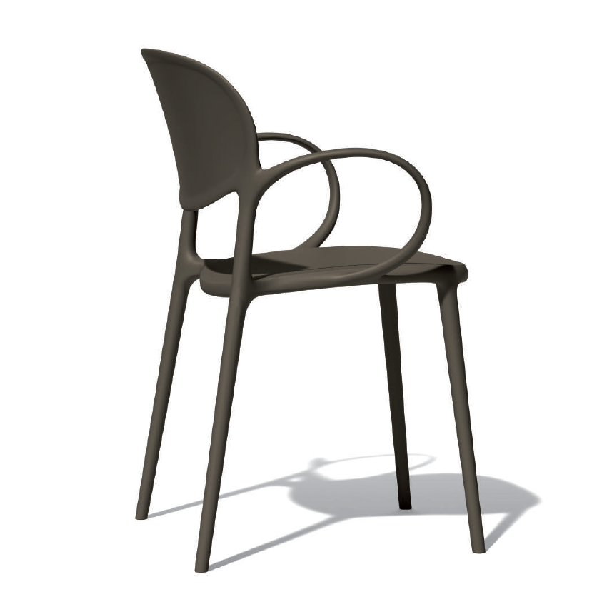 Sedia impilabile con braccioli Abby - Connubia