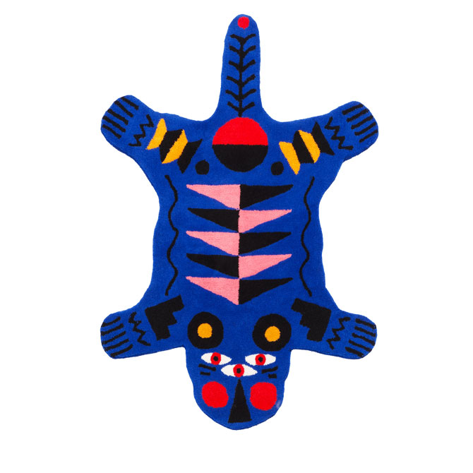 Tappeto Oggian Blue Panther - Qeeboo