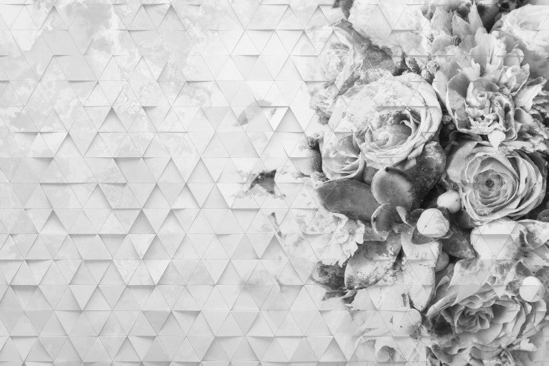 Carta da parati Decomposed Rose - Instabilelab