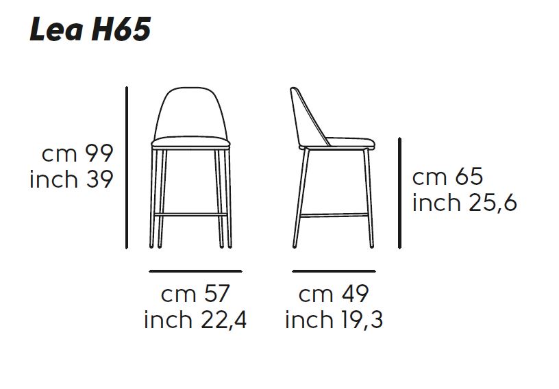Sgabello Fisso Lea - Midj