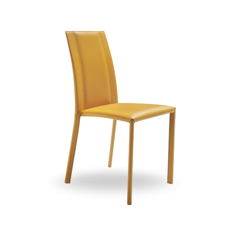 Sedia Silvy in cuoio Midj