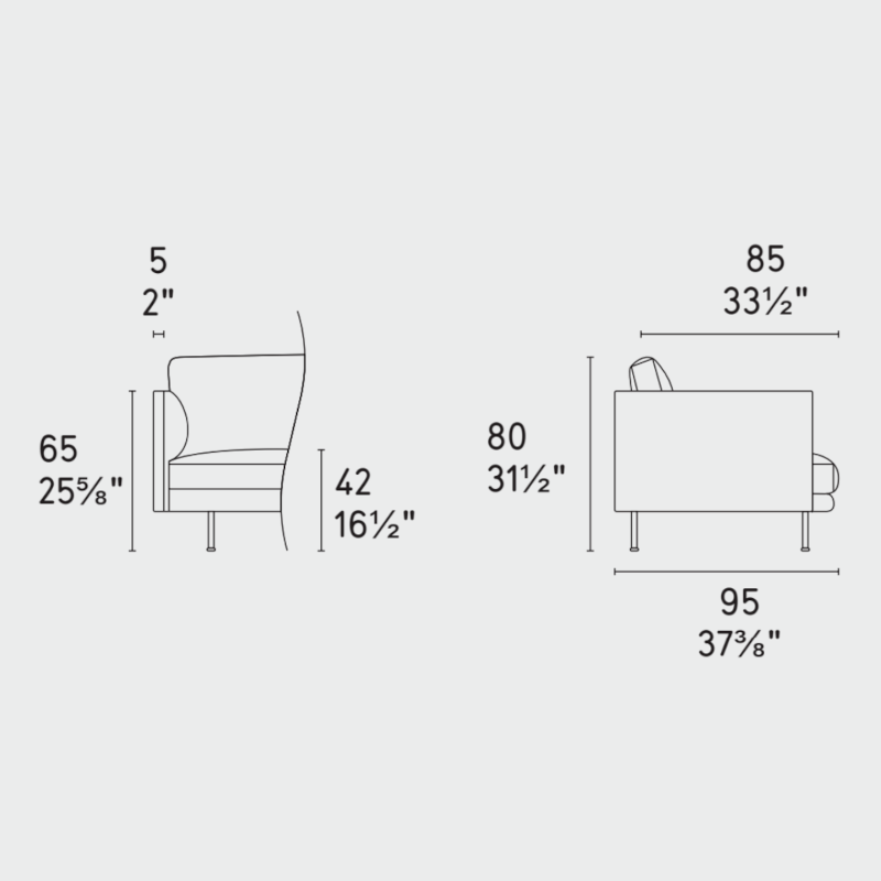 Divano Mies - Calligaris