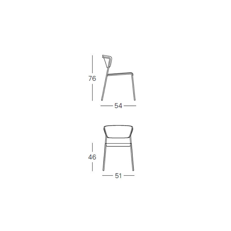 Sedia Lisa Tecnopolimero - Scab Design