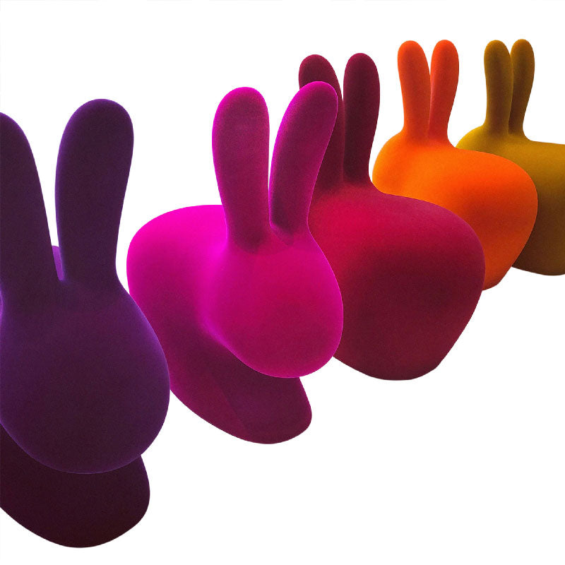 Sedia Rabbit Baby Velvet - Qeeboo