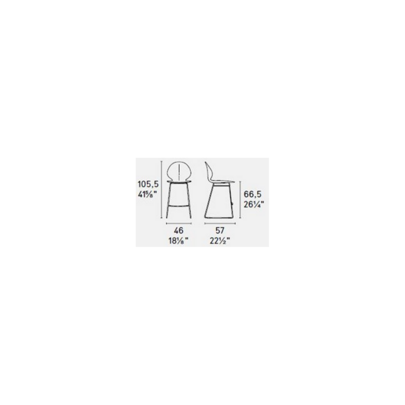 Sgabello Fisso Basil - Calligaris