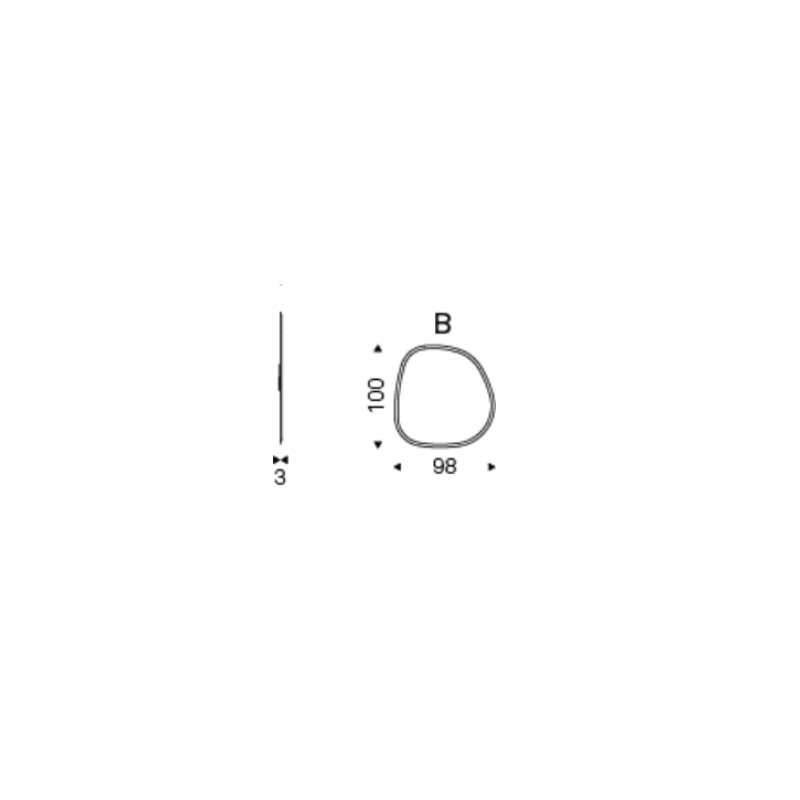 Specchio Hawaii - Cattelan Italia