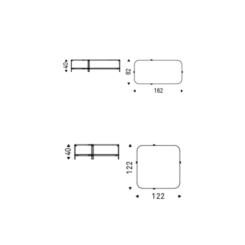 Tavolino Biplane - Cattelan Italia