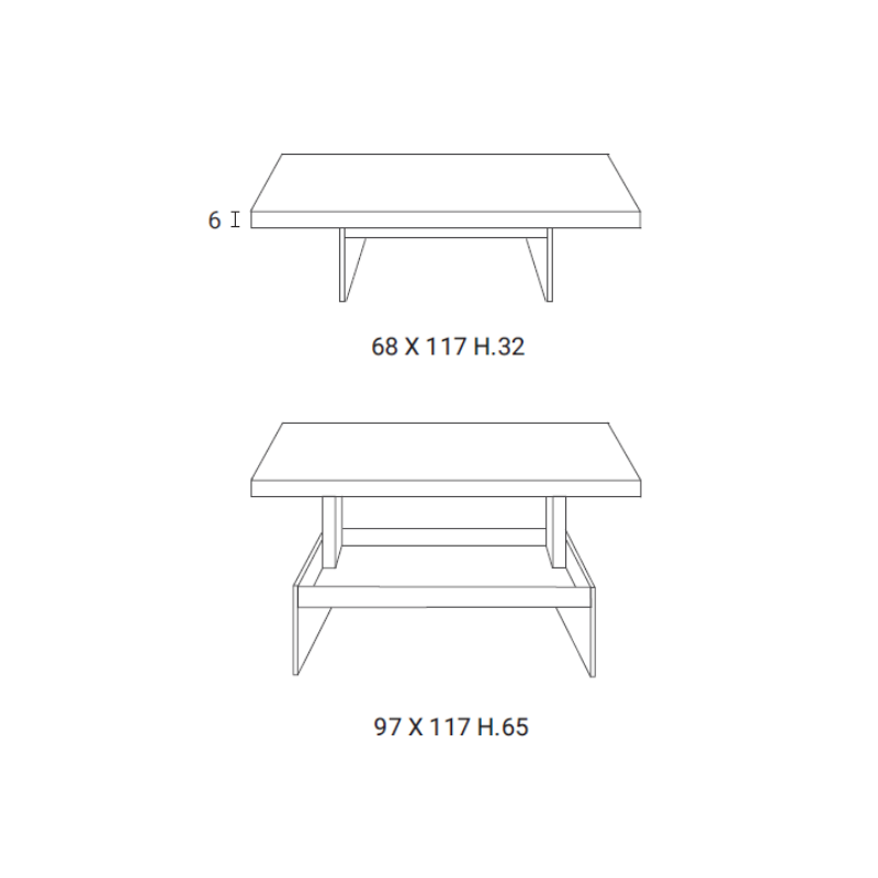 Tavolino Elevabile Bellagio Promo