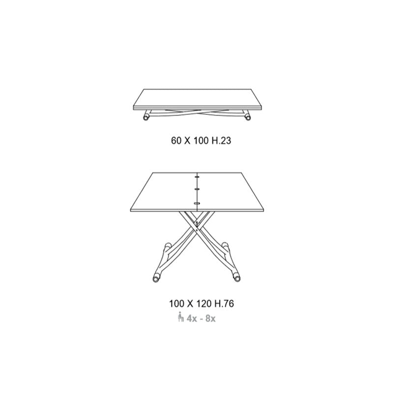 Tavolino Trasformabile Sydney - Ozzio Italia