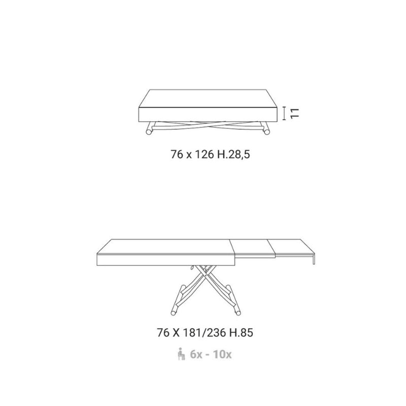Tavolino Trasformabile Up promo