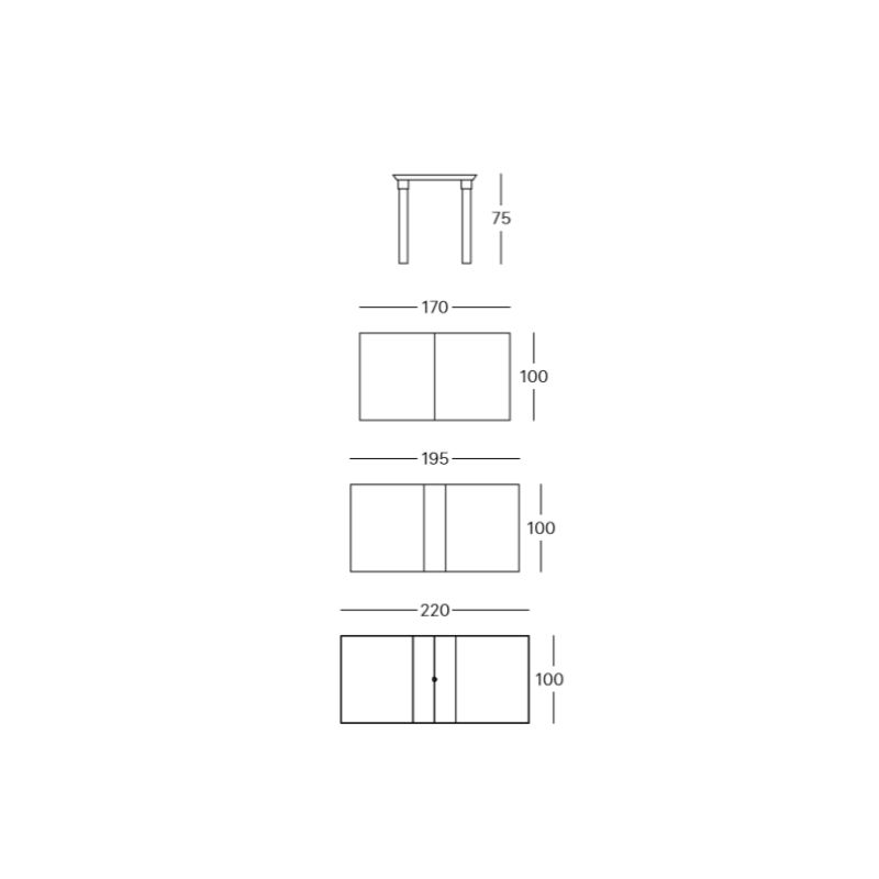 Tavolo Allungabile Per 3 - Scab Design