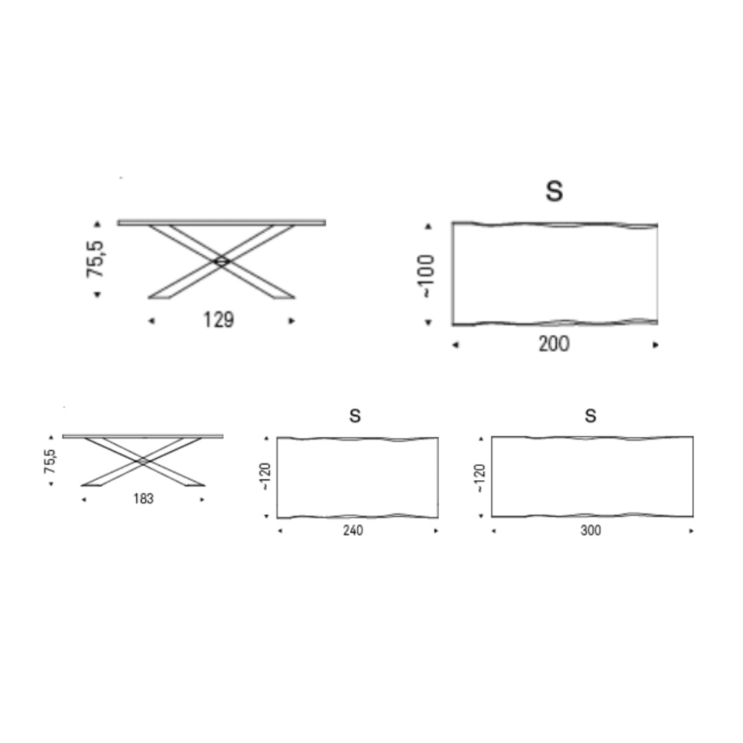 Tavolo Fisso Spyder Wood
