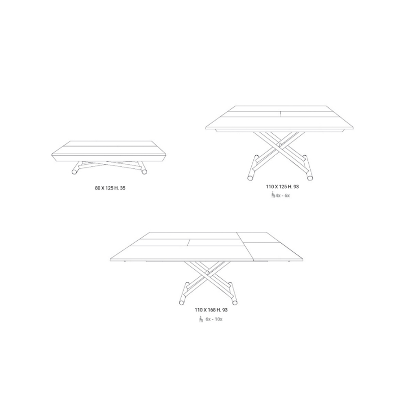 Tavolino Trasformabile More&More promo