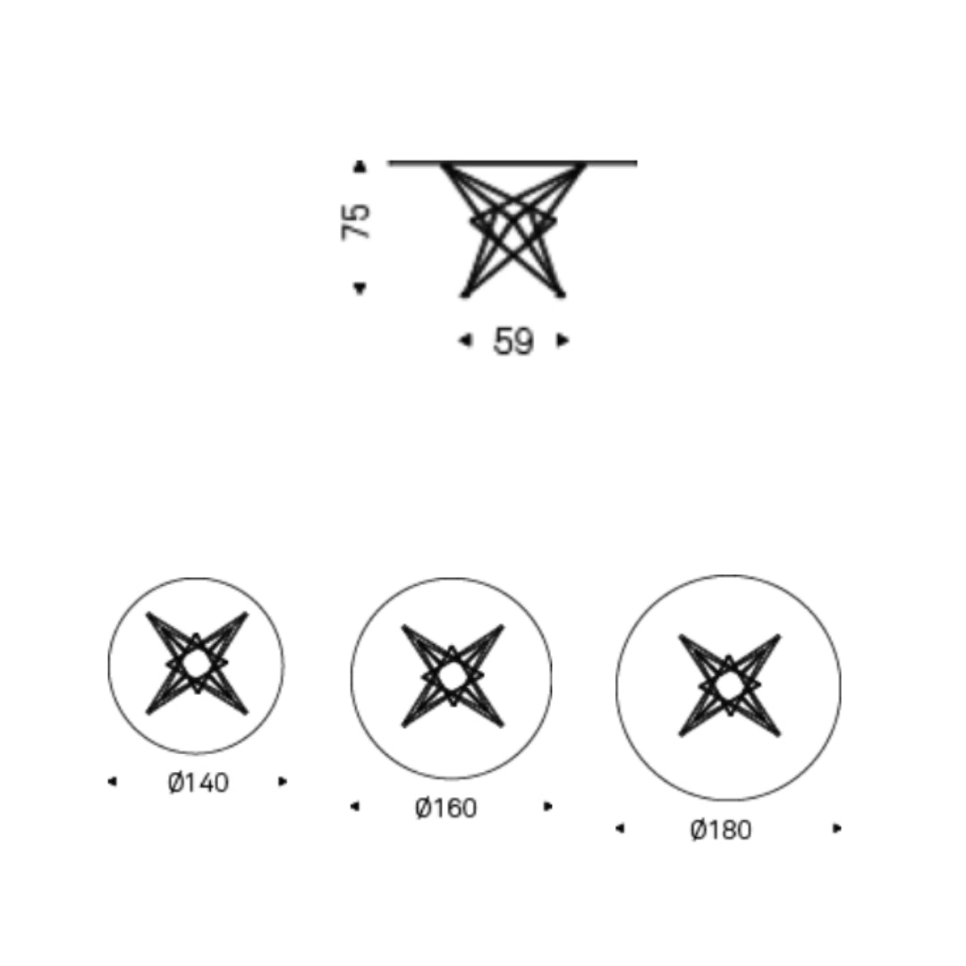 Tavolo Rotondo Fisso Gordon - Cattelan Italia
