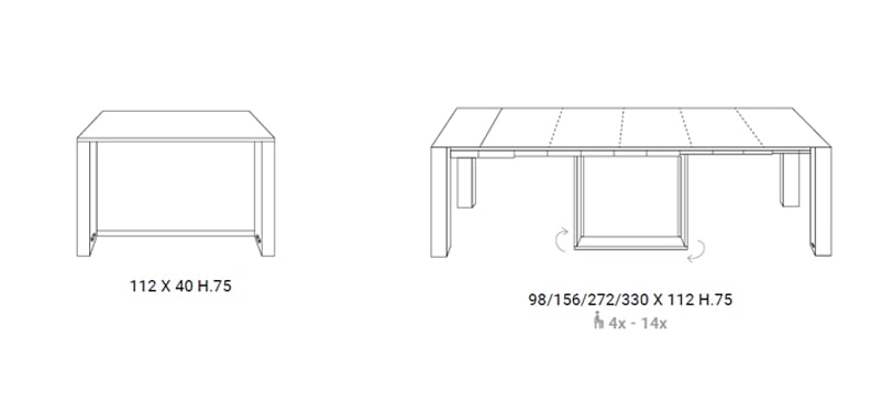 Consolle Allungabile A3 - Ozzio Italia
