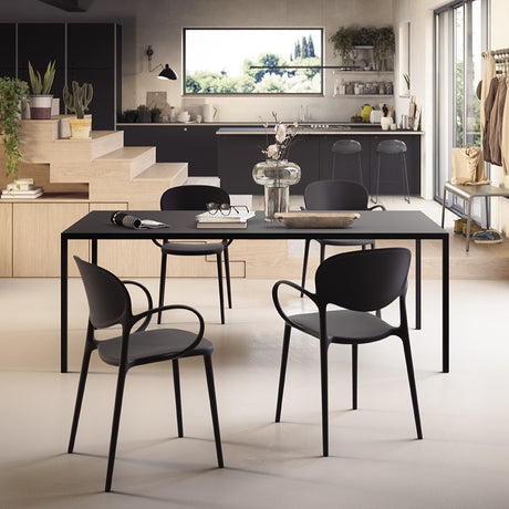 Sedia impilabile con braccioli Abby - Connubia