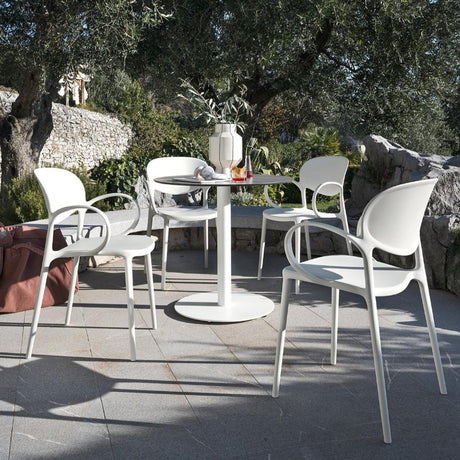 Sedia impilabile con braccioli Abby - Connubia