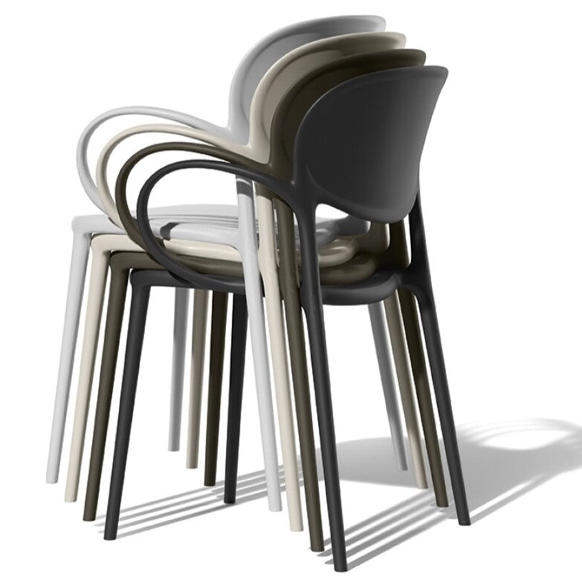 Sedia impilabile con braccioli Abby - Connubia