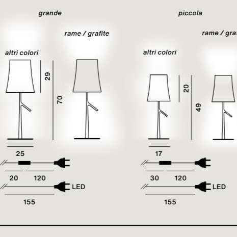 Lampada da tavolo Birdie LED - Foscarini