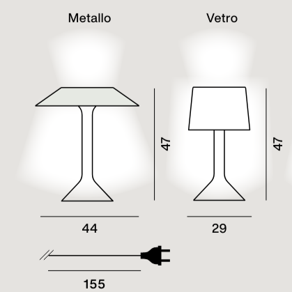 Lampada da tavolo Chapeux - Foscarini