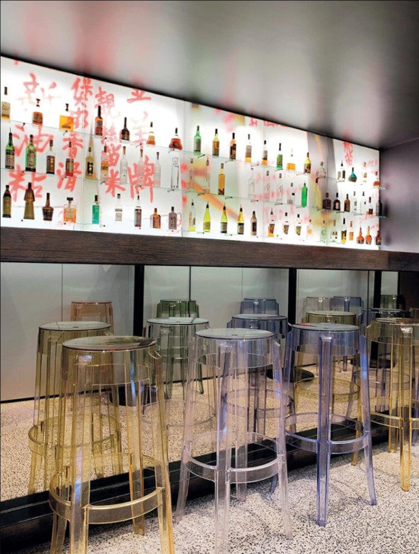 Sgabello Charles Ghost