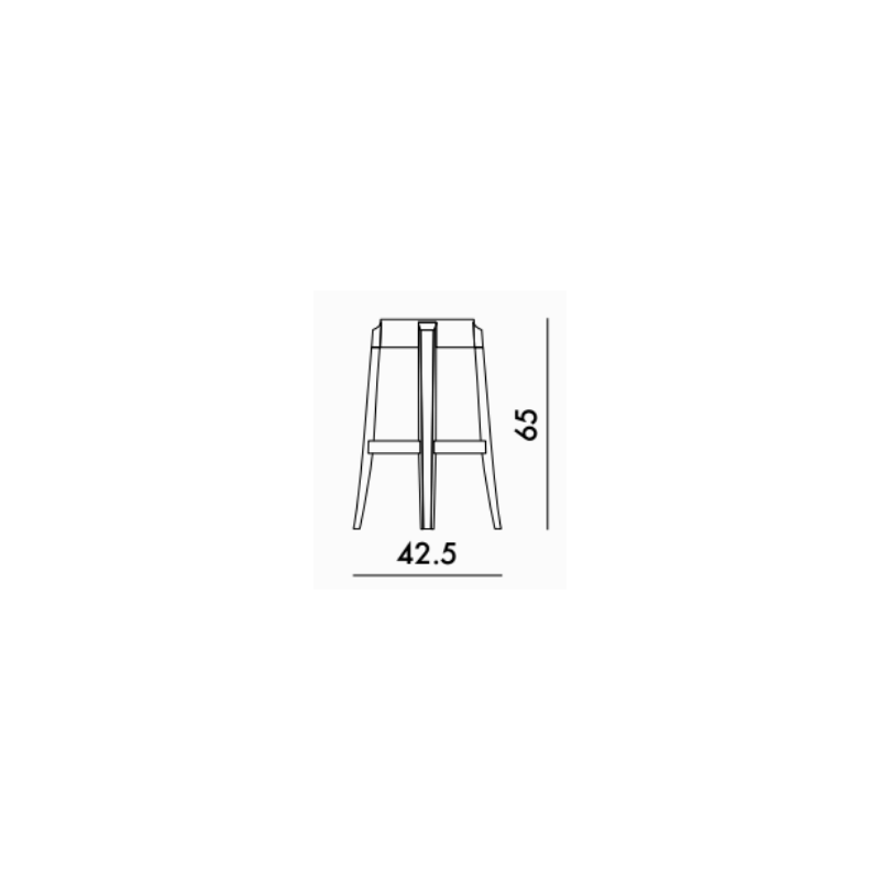 Sgabello Charles Ghost