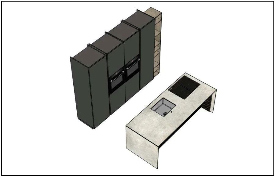 Cucina con isola Time PROMO - Arredo3