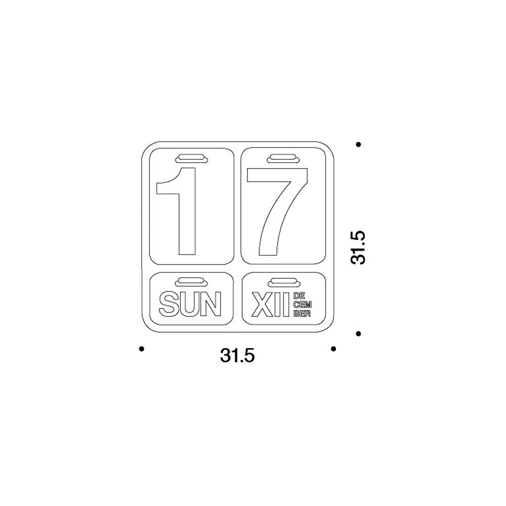 Calendario da parete Formosa - Danese Milano