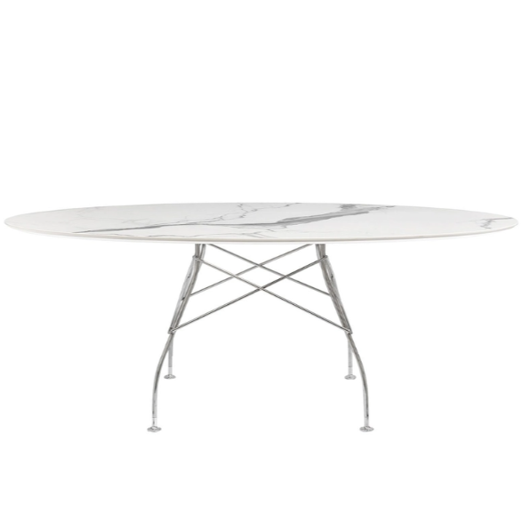 Tavolo Glossy Marmo Ovale - Kartell