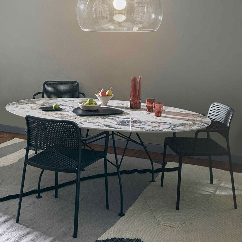 Tavolo Glossy Marmo Ovale - Kartell
