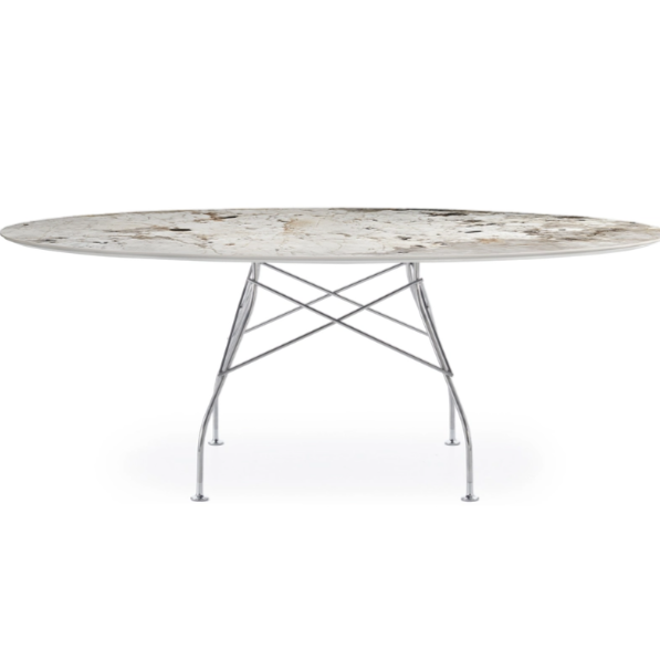 Tavolo Glossy Marmo Ovale - Kartell