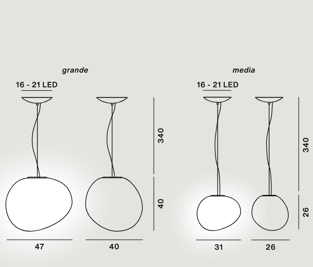 Lampada a sospensione Gregg - Foscarini