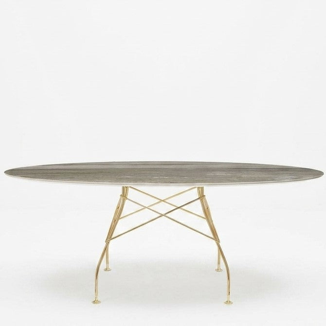 Tavolo Glossy Marmo Ovale - Kartell