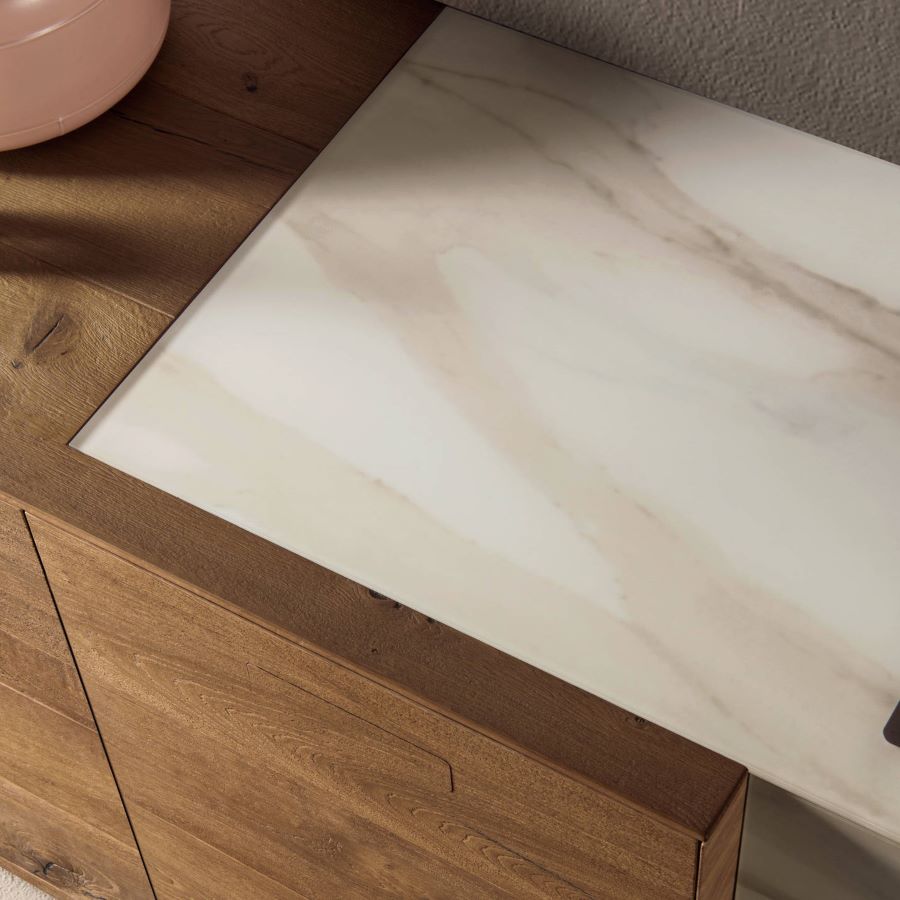 Cucina su misura 36e8 Marble XGlass - Lago