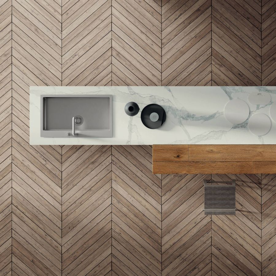 Cucina su misura 36e8 Marble XGlass - Lago
