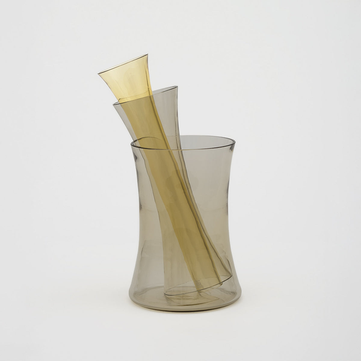 Murano D Danese Milano, vaso in vetro di Murano di Enzo Mari