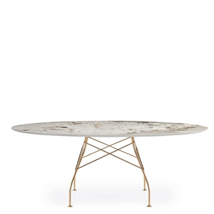 Tavolo Glossy Marmo Ovale - Kartell