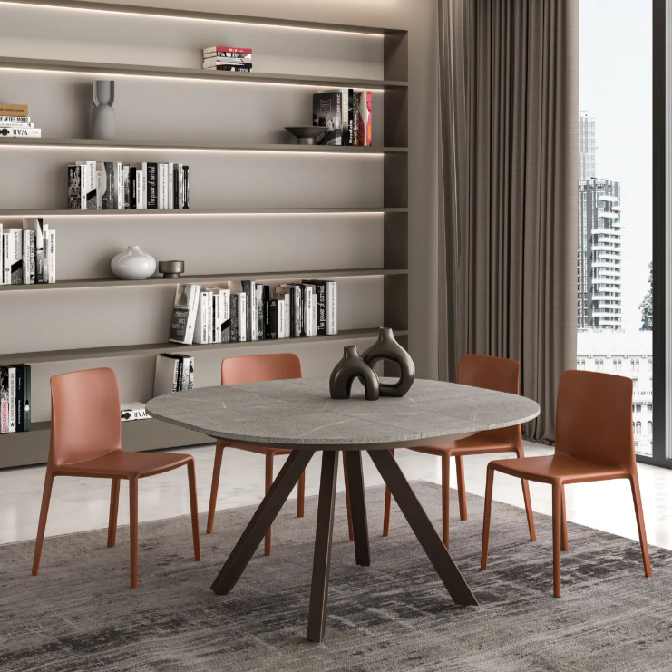 Tavolo rotondo allungabile Petalo - Easyline