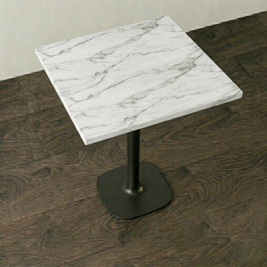 Piano Tavolo in Laminato Effetto Marmo di Carrara Opaco