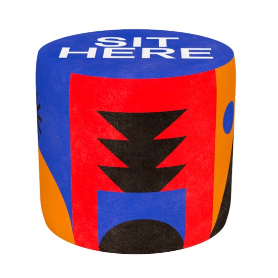 Pouf Oggian Sit Here - Qeeboo