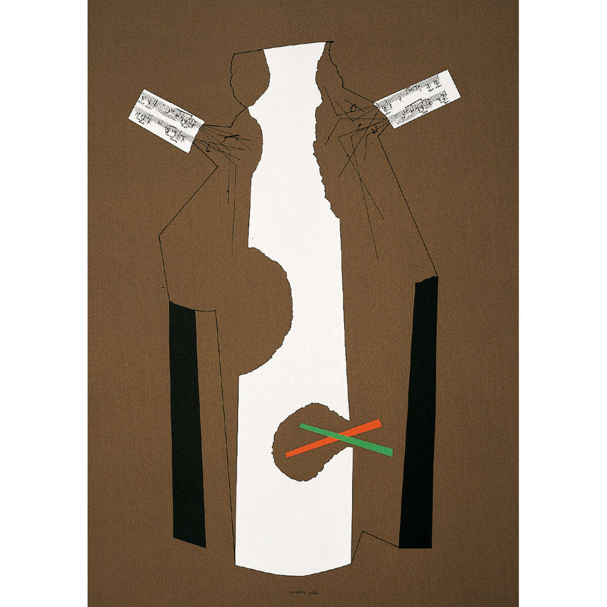 Ricostruzione Teorica di un Oggetto Immaginario Danese Milano, stampa serigrafica di Bruno Munari