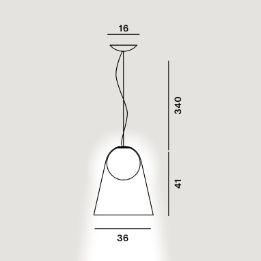 Lampada a sospensione Satellight - Foscarini