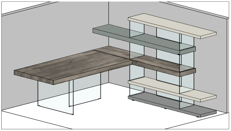 Composizione Home Office Air - LAGO