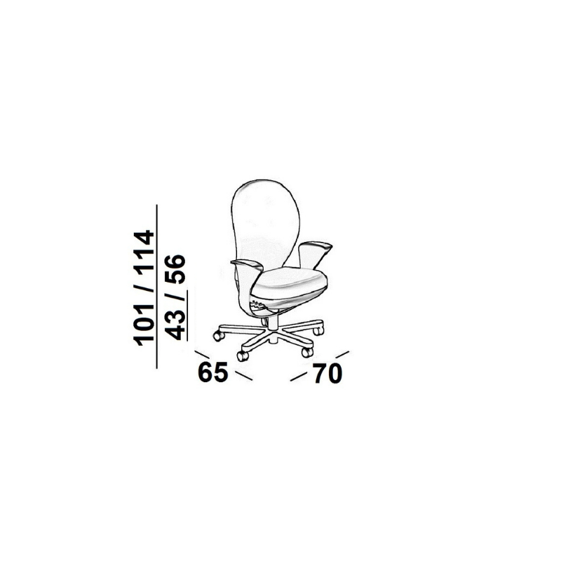 Poltrona da ufficio Bea - Luxy