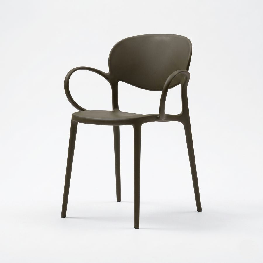 Sedia impilabile con braccioli Abby - Connubia