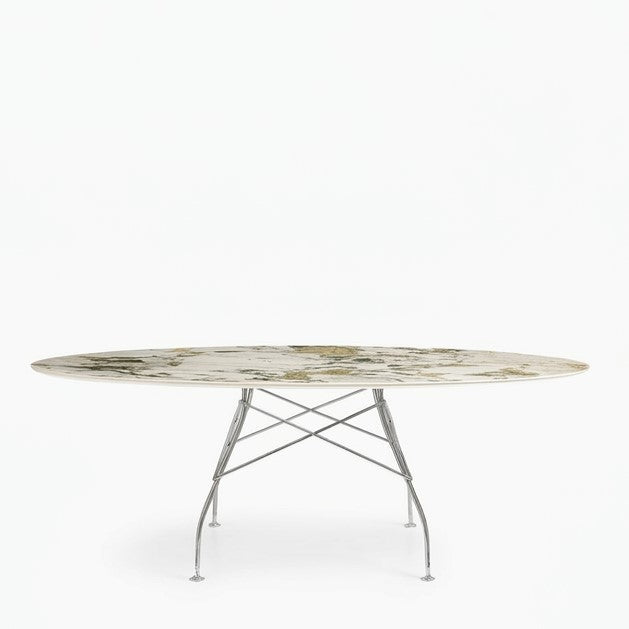 Tavolo Glossy Marmo Ovale - Kartell